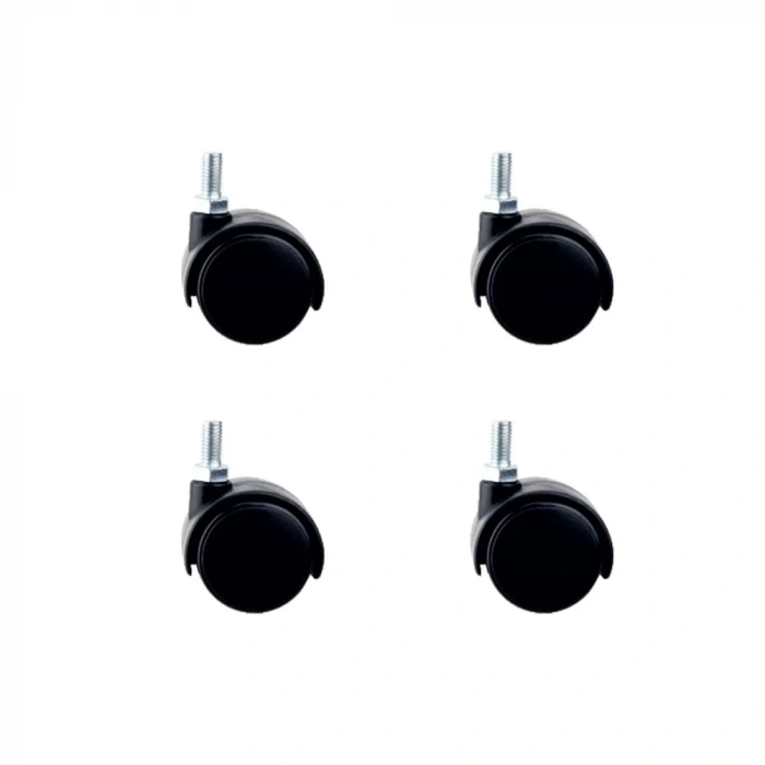 Küçük Plastik Vidalı Teker - 40 MM  HKS102 - 4 Adet