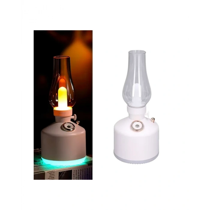 LED Işıklı Vintage Hava Nemlendirici Aromaterapi Difüzörü USB Şarjlı