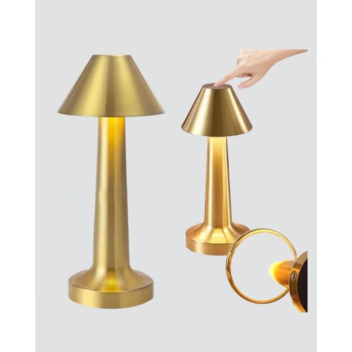 LED Masa Lambası 3 Renk Ayarlı Şarjlı Kablosuz Modern Tasarım Yeni Nesil