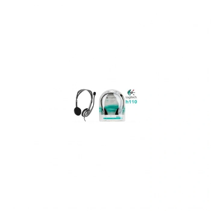 LOGITECH H110 981-000271 35mm Jac Çağrı Merkezi Ofis Toplantı Konuşmacı Tipi Microfonlu Kulaklık(1923)