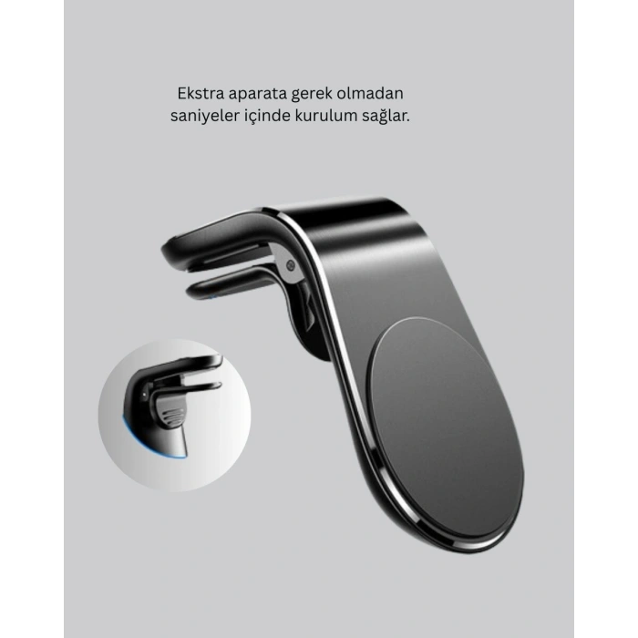 Manyetik Araç Telefon Tutucu – 360° Döner Kalorifer Petekli