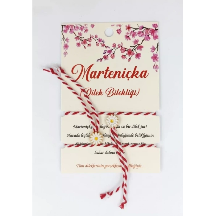 Marteniçka Bileklik 2li Papatya Model