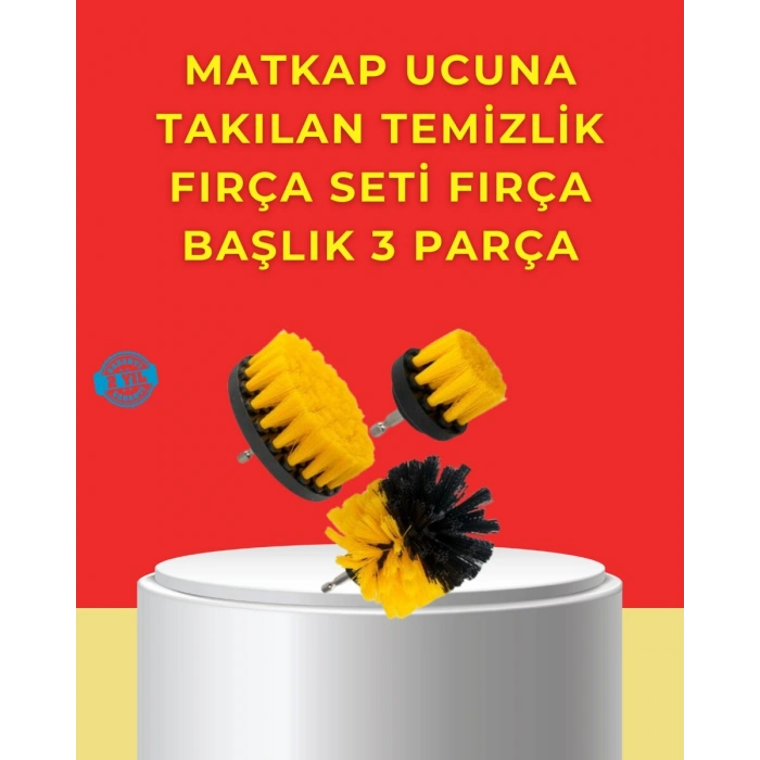 Matkap Ucu Temizlik Aparatı 3’lü Fırça Seti