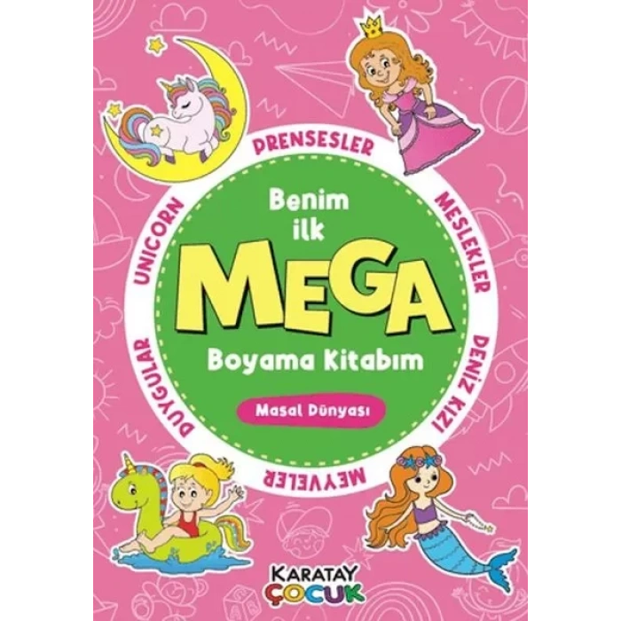 Mega Boyama Kitabım - Masal Dünyası