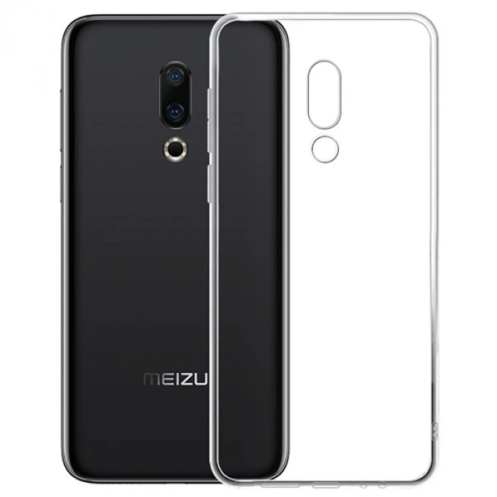 Meizu 16 Plus Kamera Korumalı Ultra Koruma Silikon Kılıf-(5775)