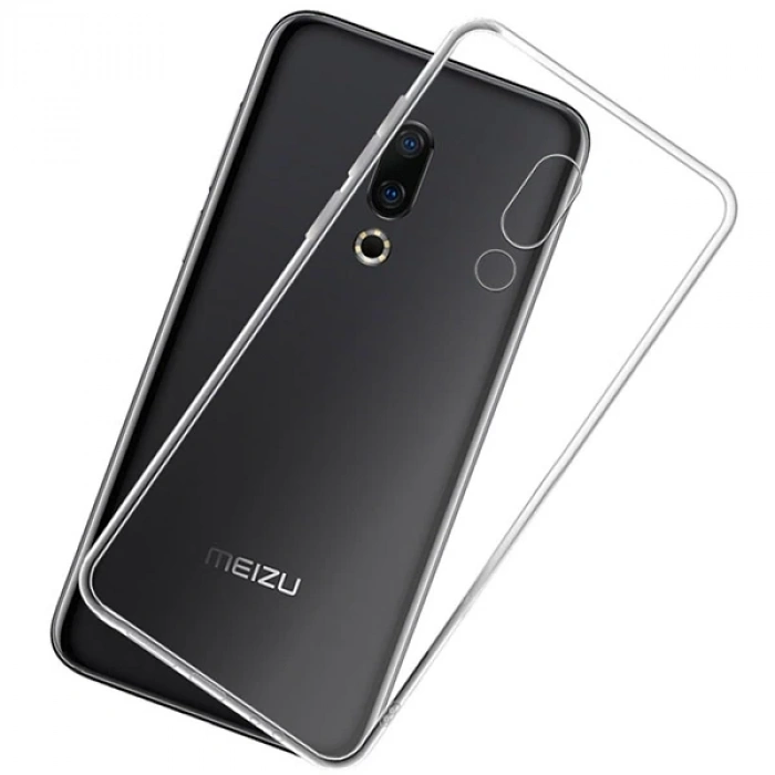 Meizu 16 Plus Kamera Korumalı Ultra Koruma Silikon Kılıf-(5775)