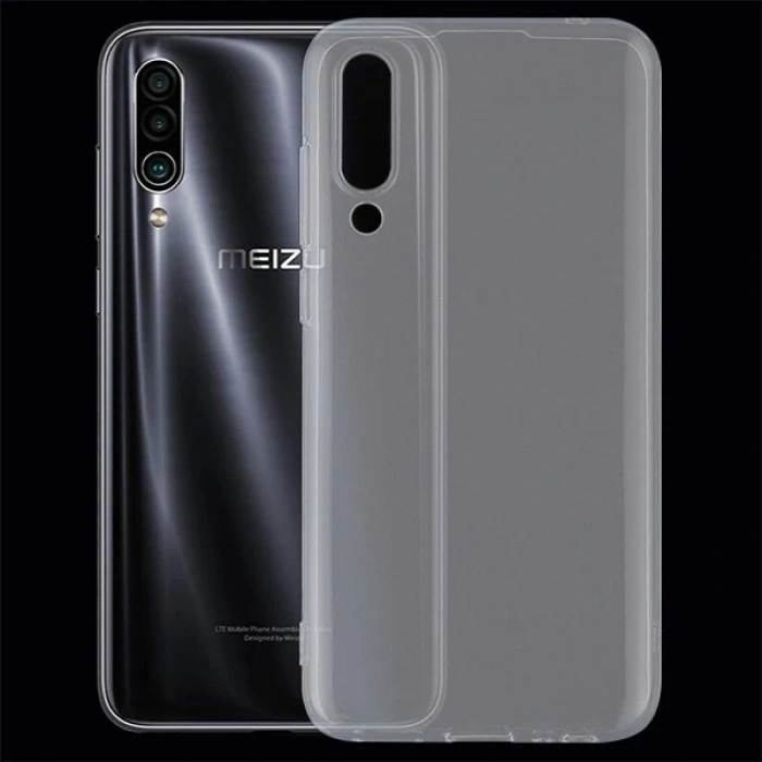 Meizu 16XS  Kamera Korumalı Fit Silikon Kılıf-(5775)
