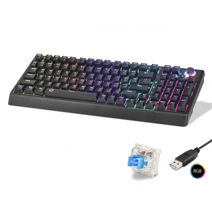 Mekanik Gaming Klavye 104 Tuş Blue Switch Rgb - Siyah G500XB