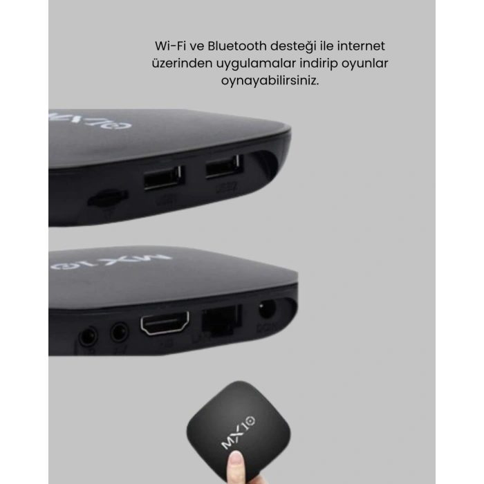 Mi Box S 4K Android TV Box – Google Asistan Dolby Ses 8 GB Hafıza Chromecast Desteği