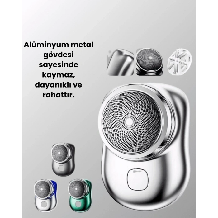 Mikro titreşim motorlu düşük sesli USB girişli tıraş makinesi