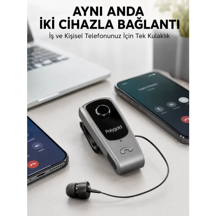 Mikrofonlu ve Ses Kontrollü Kablosuz Kulak İçi Kulaklık