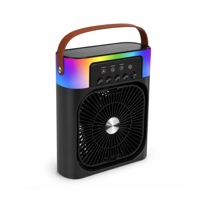 Mini Klima Fan Buharlı Soğutucu RGB Led Işıklı Taşınabilir Masaüstü Fan