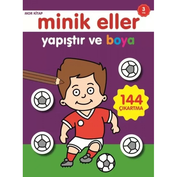 Minik Eller Yapıştır Ve Boya - Mor