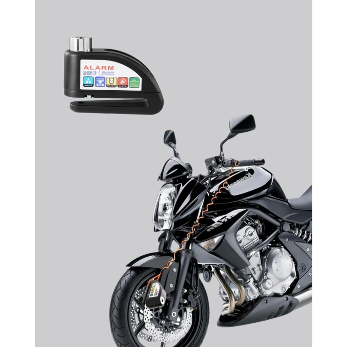 Motosiklet ve Günlük Kullanım İçin Bluetooth Hoparlör ve Disk Kilidi Seti