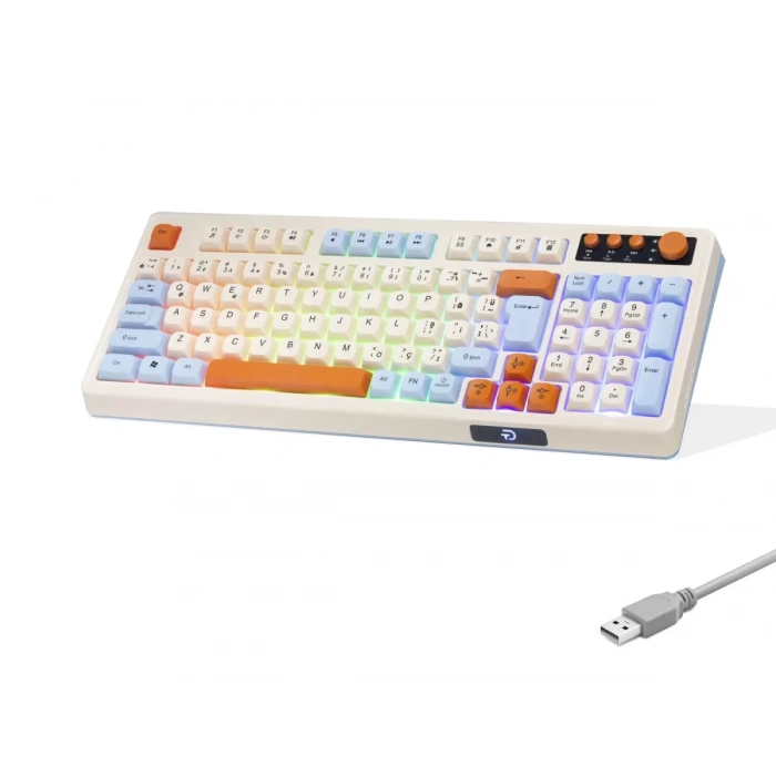 Multimedya Gaming Klavye Rgb 104 Tuş Beyaz G519X