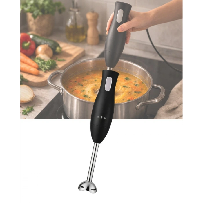 Mutfak El Blenderı Paslanmaz Çelik Uçlu Ergonomik Tasarım