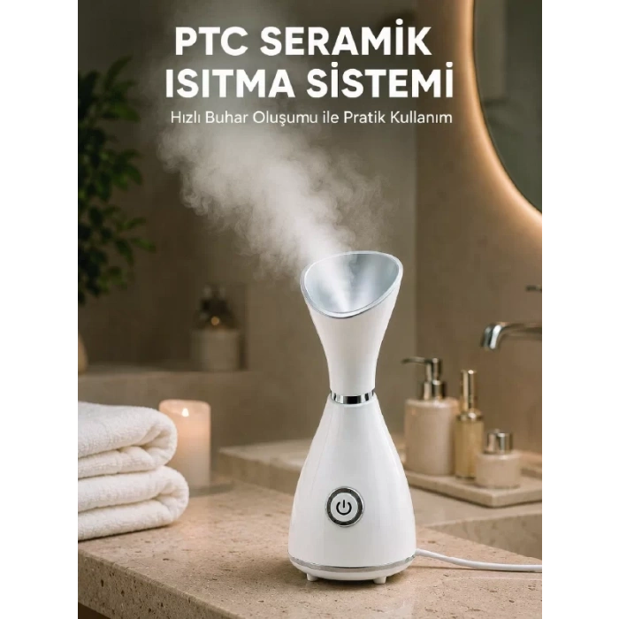 Nano İyonik Cilt Bakım Buhar Makinesi PTC Isıtma Sistemli