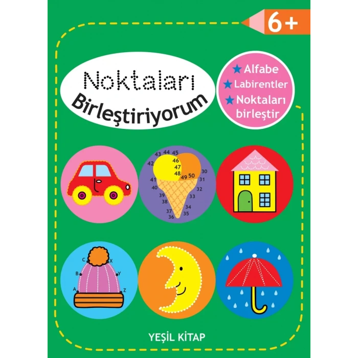 Noktaları Birleştiriyorum - Yeşil  +6 Yaş