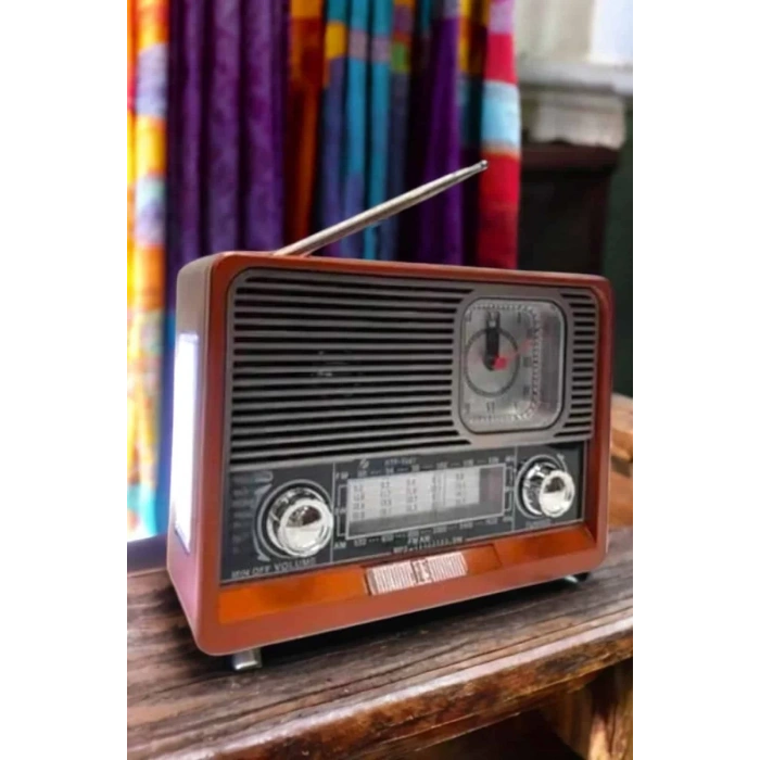 Nostaljik Radyo USBAUX Ve SD Kart Girişli Bluetooth Bağlantılı