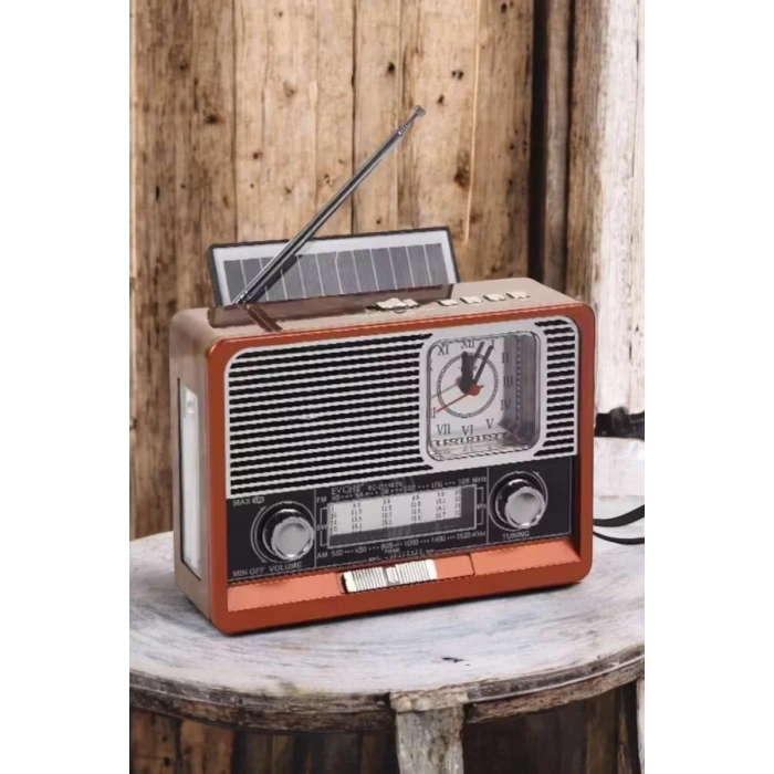Nostaljik Radyo USBAUX Ve SD Kart Girişli Bluetooth Bağlantılı