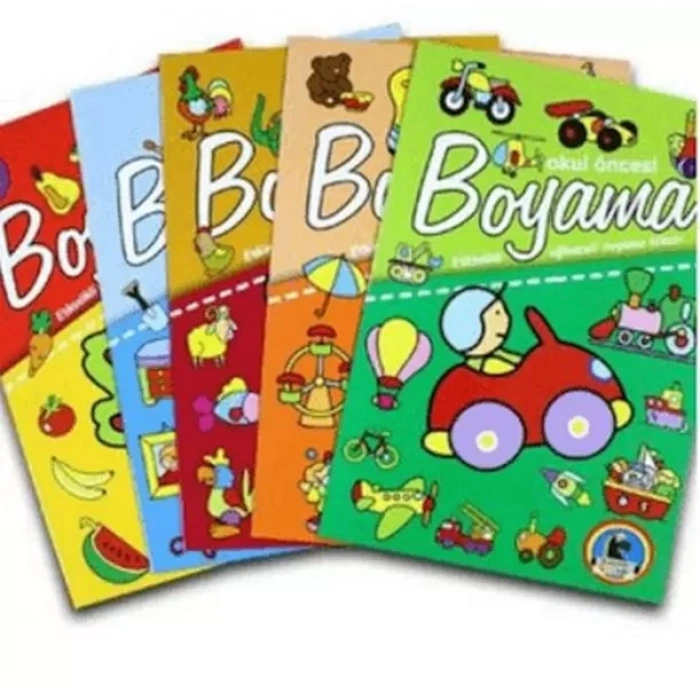 Okul Öncesi Boyama - Etkinlikli Eğlenceli Dev Boyama Kitabı (5  Takım)