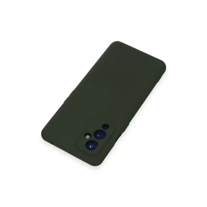 One Plus 9 Kılıf Nano İçi Kadife Silikon - Koyu Yeşil