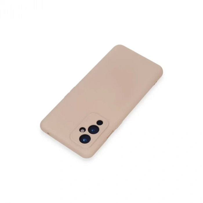 One Plus 9 Kılıf Nano İçi Kadife Silikon - Pudra