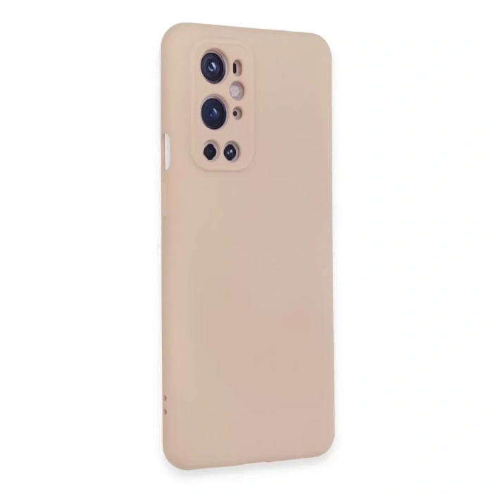 One Plus 9 Pro Kılıf Nano İçi Kadife Silikon - Pudra