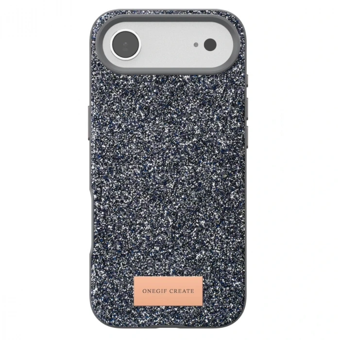 Onegif  İphone 17 Air Bright Simli Kapak - Gümüş