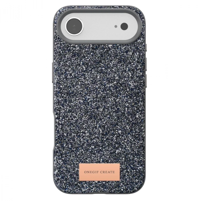 Onegif  İphone 17 Air Bright Simli Kapak - Gümüş
