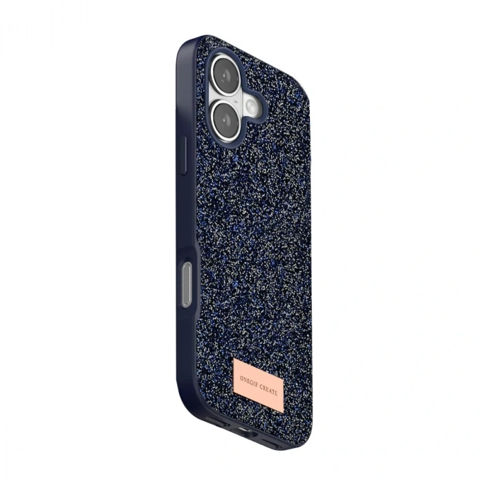 Onegif  İphone 17 Bright Simli Kapak - Mavi