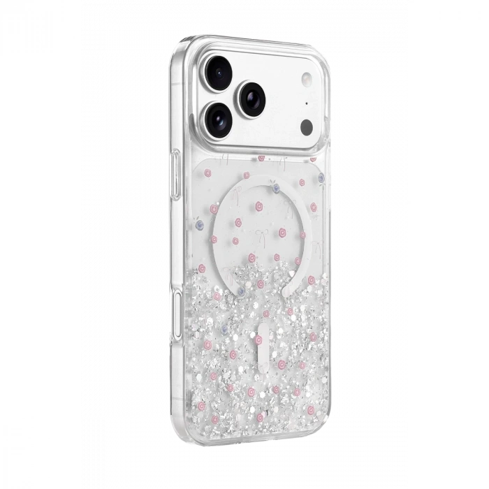 Onegif  İphone 17 Pro Max Misk Simli Magsafe Kapak - Desen 1