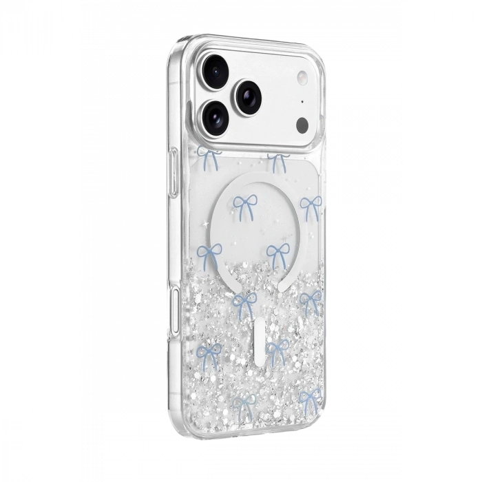 Onegif  İphone 17 Pro Misk Simli Magsafe Kapak - Desen 3