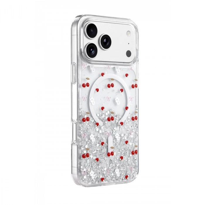 Onegif  İphone 17 Pro Misk Simli Magsafe Kapak - Desen 5