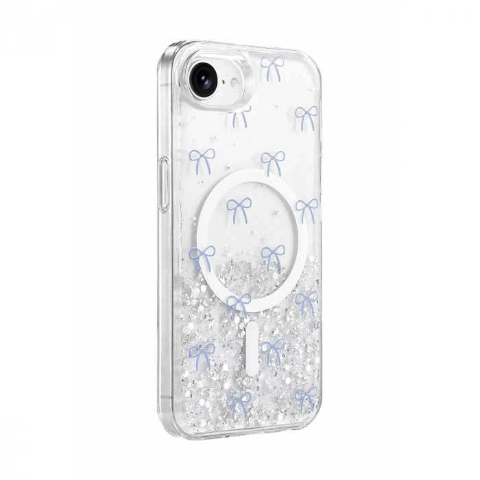 Onegif  İphone 17e Misk Simli Magsafe Kapak - Desen 3