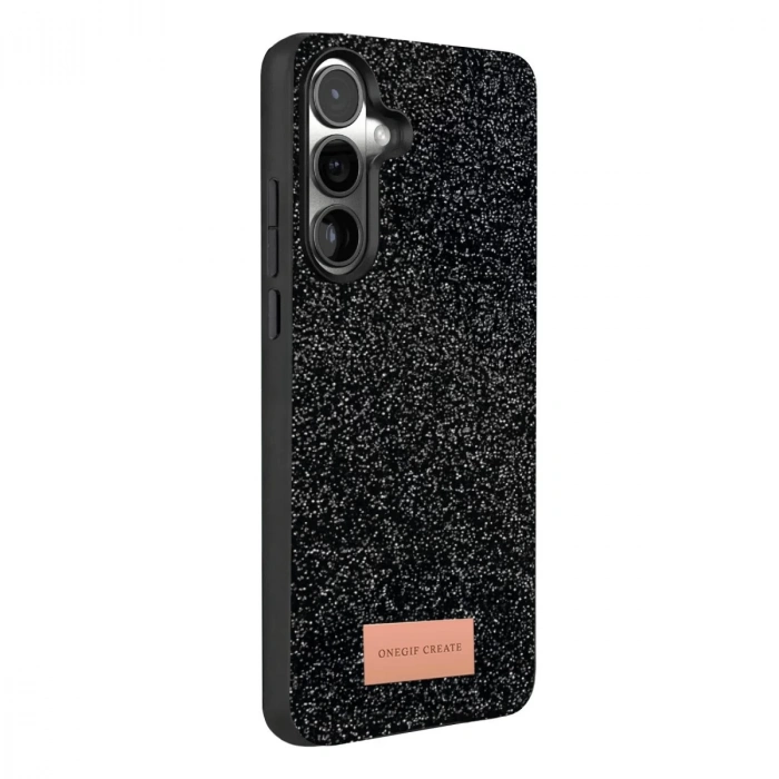 Onegif Samsung Galaxy A57 5g Bright Simli Kapak - Siyah