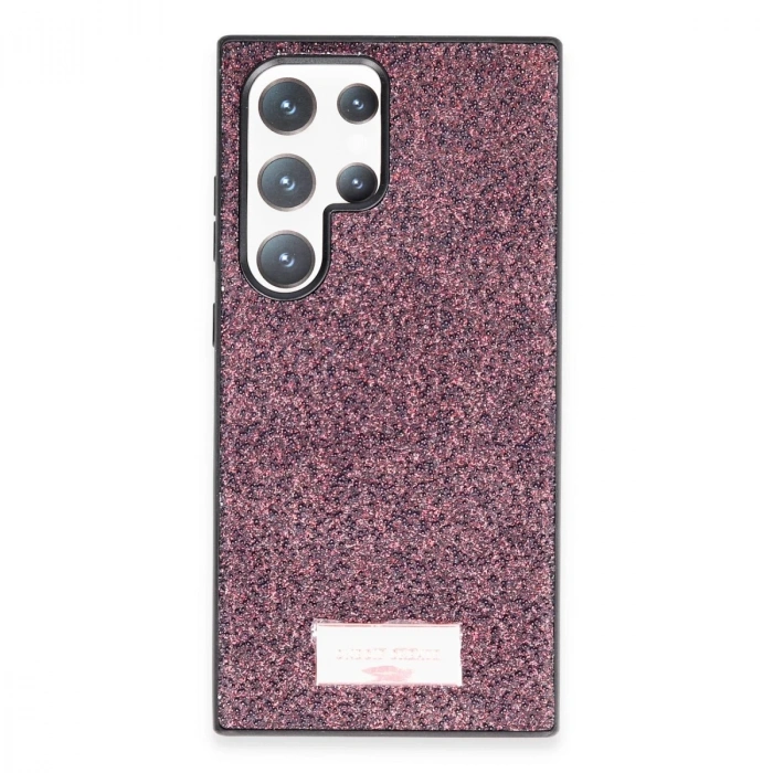 Onegif Samsung Galaxy S23 Ultra Bright Simli Kapak - Derin Mor