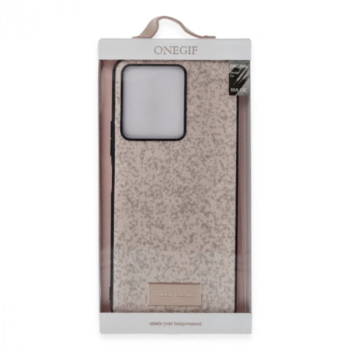 Onegif Xiaomi Redmi 13c Bright Simli Kapak - Gold