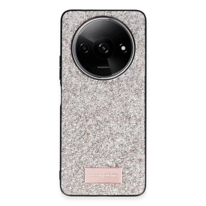 Onegif Xiaomi Redmi A3 4g Bright Simli Kapak - Gold