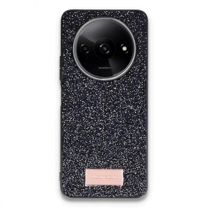 Onegif Xiaomi Redmi A3 4g Bright Simli Kapak - Siyah