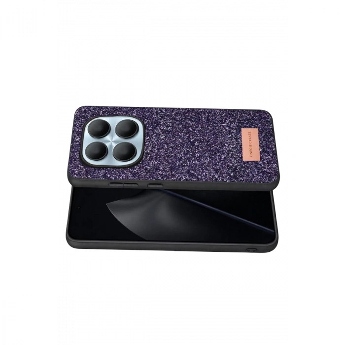 Onegif Xiaomi Redmi Note 15 Pro 5g Bright Simli Kapak - Derin Mor