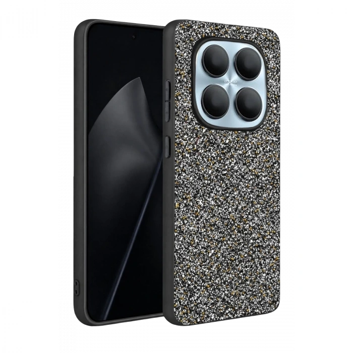Onegif Xiaomi Redmi Note 15 Pro 5g Bright Simli Kapak - Gold