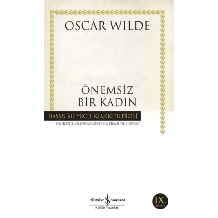 Önemsiz Bir Kadın - Hasan Ali Yücel Klasikleri