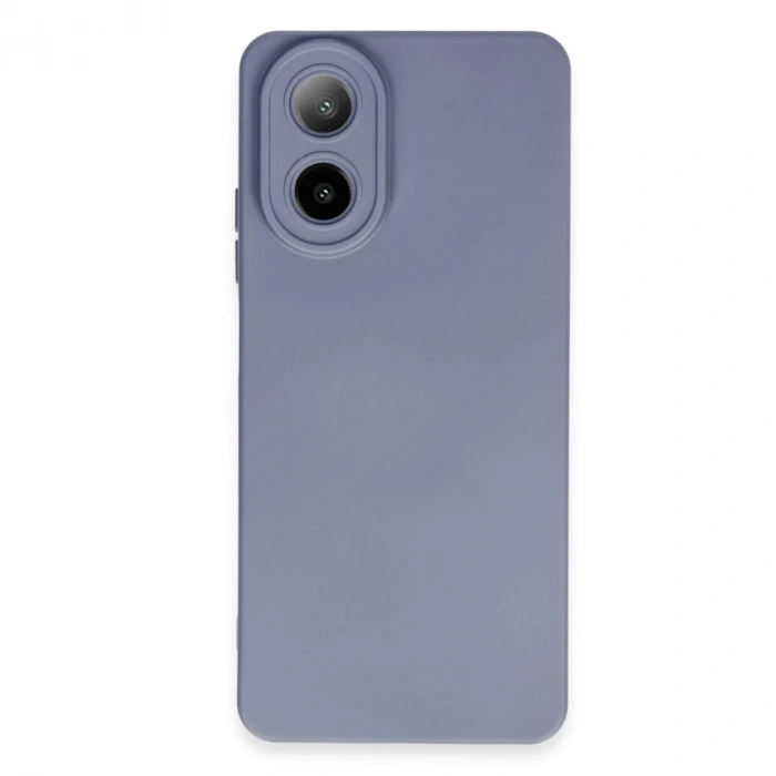 Oppo A38 Kılıf Nano İçi Kadife Silikon - Gri