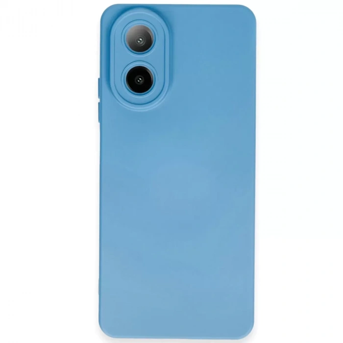 Oppo A38 Kılıf Nano İçi Kadife Silikon - Mavi