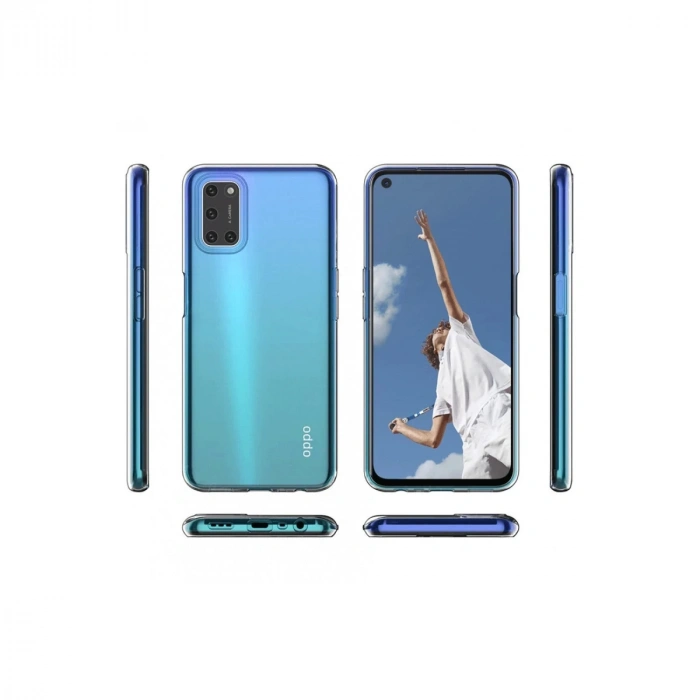 Oppo A52 Kılıf Lüx Şeffaf Silikon