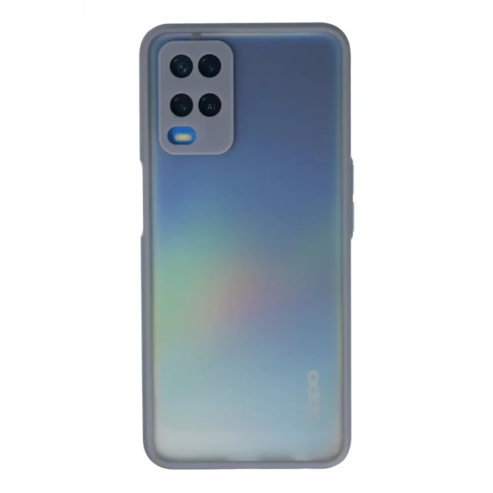 Oppo A54 4g Kılıf Montreal Silikon Kapak - Gri