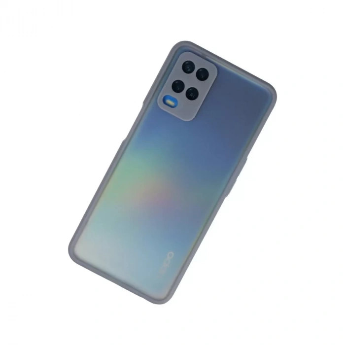 Oppo A54 4g Kılıf Montreal Silikon Kapak - Gri