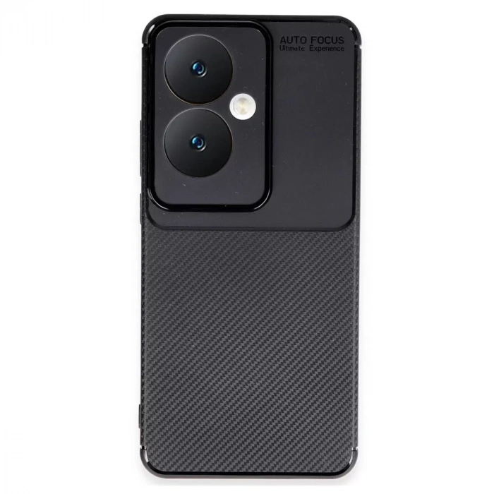 Oppo Reno 11f Kılıf Auto Focus Karbon Kapak - Siyah
