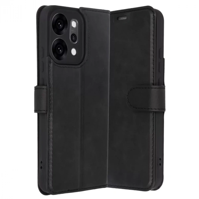 Oppo Reno 14 Trend S Plus Kapaklı Kılıf - Siyah